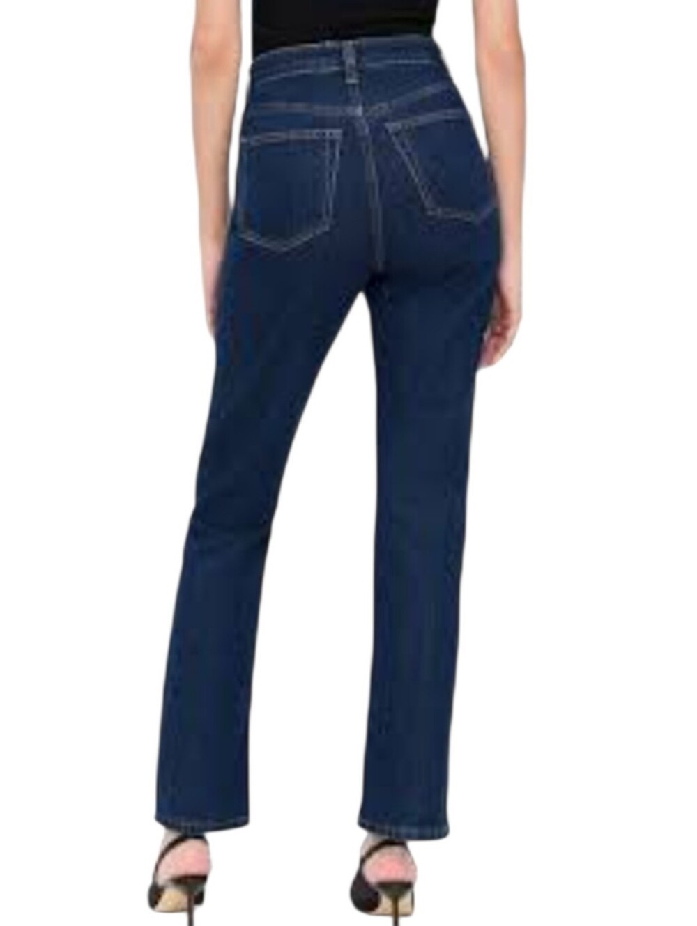 Reformation Jax Stretch High Rise Straight Denim Jeans Size 28
